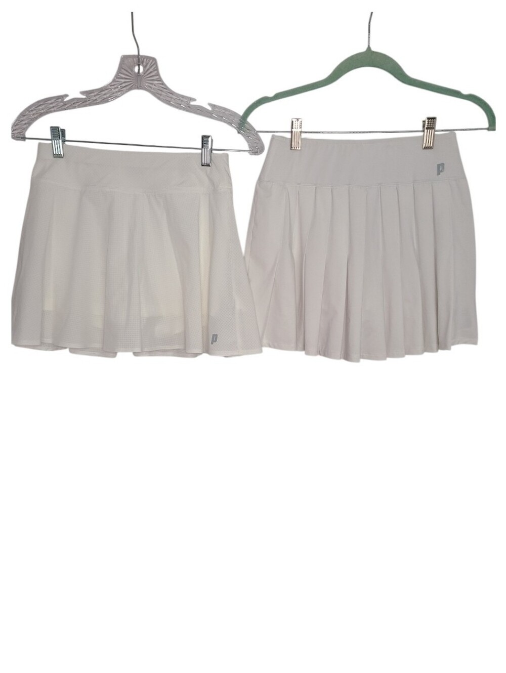 Prince White Pleated Tennis Skorts Lot of 2 Size XS Athleisure Activewear